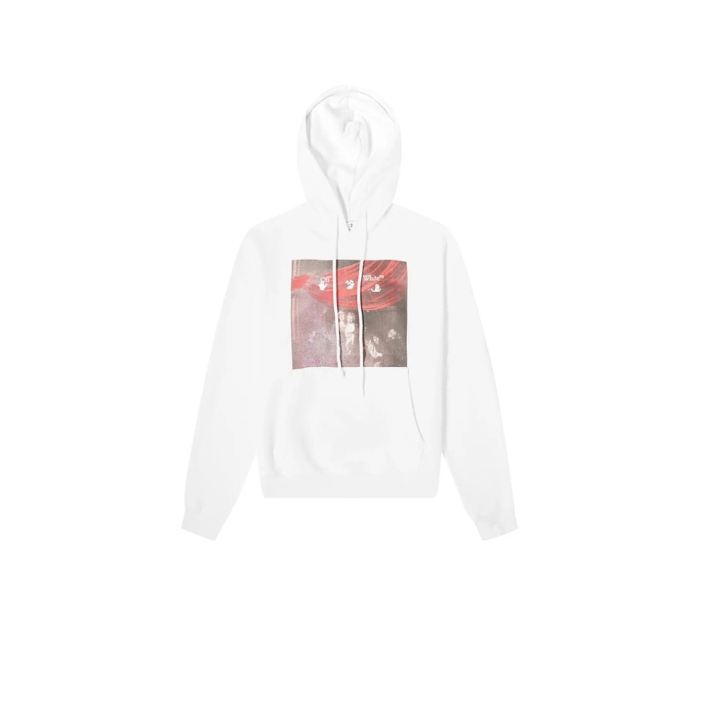 Off-White Sprayed Caravaggio Over Hoodie 'White'